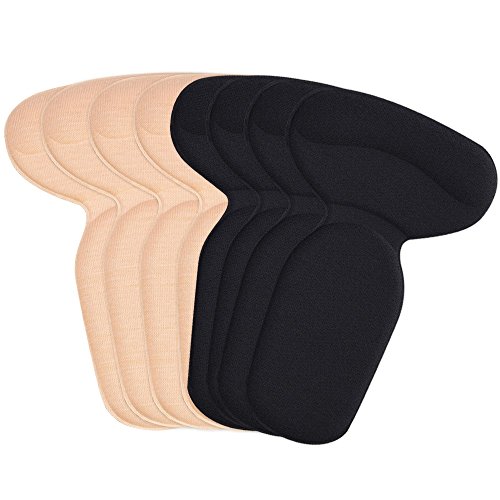 Soumit Invisibile Spugna Tacchi Inserti per Donna Scarpe con Tacco Alto (2 Nero e 2 Beige), Morbido Solette Cuscino con Extra Forte Appiccicoso per Donne Cura Piede e Proteggi Tallone