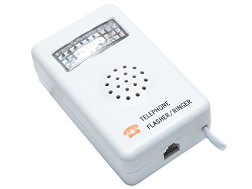 Avalva 1245, Amplificatore di suoneria per telefono, con funzione luminosa, Bianco (weiß)