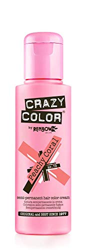 Crazy Color Crema Colorante Vegetale per Capelli , Peachy Coral - 100 ml