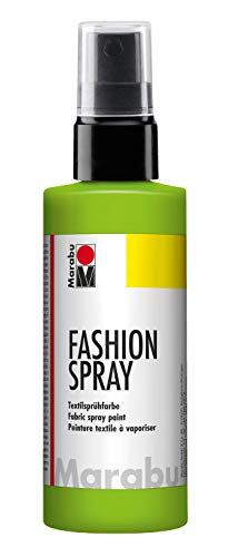 Marabu - Vernice per Stoffa con erogatore Spray, 100 ml, Colore: Verde reseda