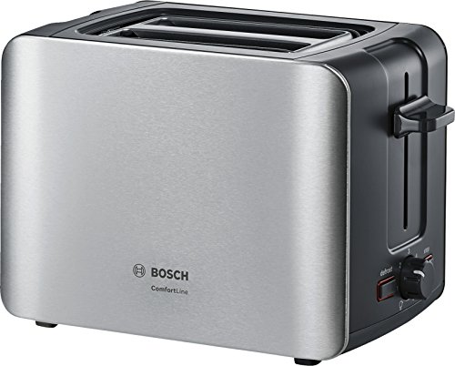 Bosch Elettrodomestici TAT6A913 Tostafette Inox, 1090 W, Acciaio Inossidabile, Argento