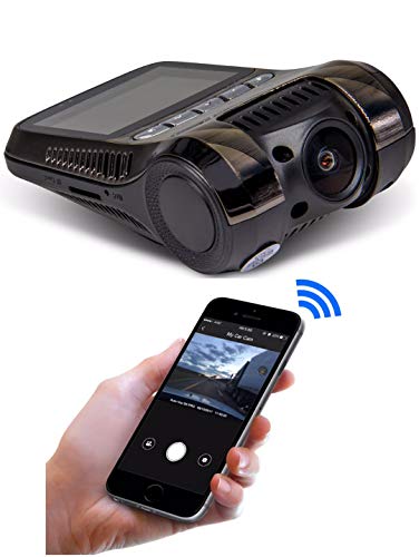 DashCam WiFi Yakola Y9,videocamera FHD automatica,modalità parcheggio 24 ore, IPS 1,5'', fotocamera frontale 3840x2160P, video time-lapse, visione notturna con taglio a infrarossi, WDR, sensore G