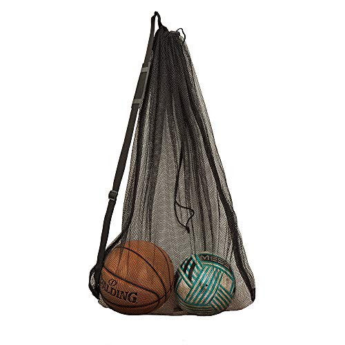 DoGeek Mesh Ball Bag Large Sport con Coulisse, Borsa portaoggetti di stoccaggio di Palline, Sacchetto di Rete (1 PCS)