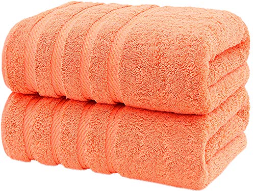 CASA COPENHAGEN Bella, set di include 2 asciugamani da bagno, Malibu Peach