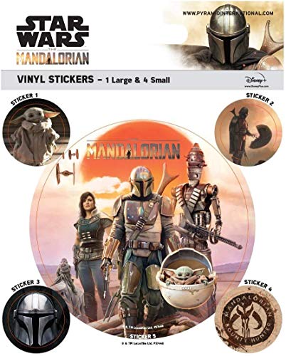 Star Wars Set di Adesivo The Mandalorian Legacy Vinile 10 x 12,5 cm