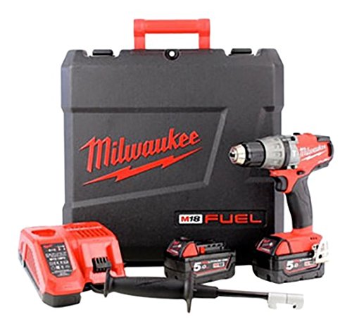 Milwaukee M18FPD-502X Fuel-Trapano Avvitatore a percussione, 2&nbspx batterie da 5.0&nbspAh, Caricabatterie rapido, Dynacase, 18 W, 18 V, Multi