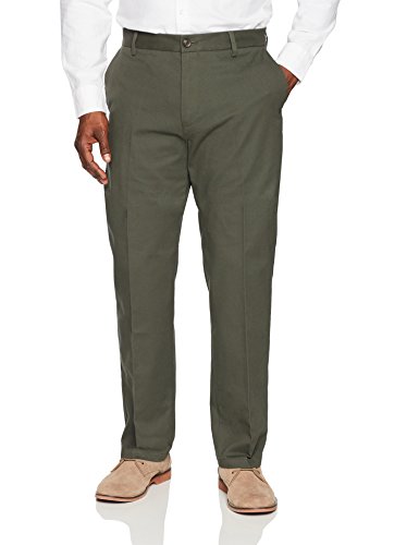 Amazon Essentials Classic-Fit Wrinkle-Resistant Flat-Front Chino Pant Pantaloni, Verde (Olive), W31/L30 (Taglia Produttore: 31W x 30L)