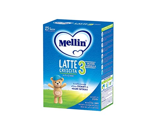 Mellin 3 Latte in Polvere di Crescita - 4 Confezioni di 800gr [Totale = 3200gr]