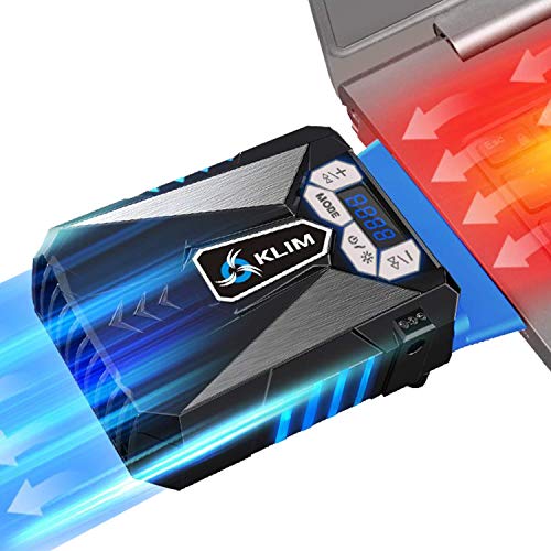 KLIM™ Cool Universal Raffreddatore per PC Portatile – Ventola ad Alte Prestazioni per Una Veloce Azione di Raffreddamento – Estrattore di Aria Calda USB - Blu [ Nouva Versione 2020 ]