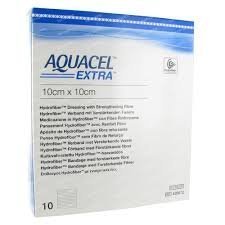 Aquacel EXTRA dressings 10cm x 10cm (x10) by ConvaTec