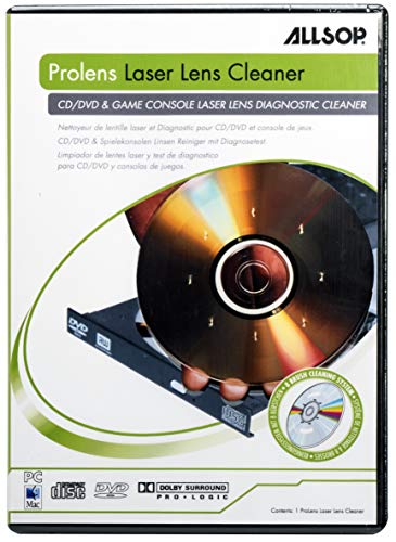 Allsop 59147 ProLens Cleaner - Sistema di pulizia della lente laser di Lettori DVD, CD e console di videogiochi