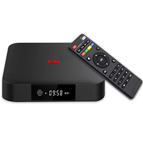 TV Box Android 7.1, Android Box 1GB RAM 8GB ROM, S1 Amlogic S905W Quad Core Smart TV Box Supporto 2.4Ghz WiFi 3D 4K HDMI H.265 Media Player