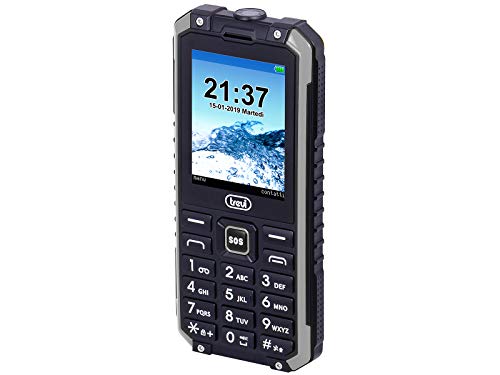 Trevi FORTE PLUS 80 Telefono Cellulare Antiurto da Lavoro, Impermeabile IP68, Tasto SOS, Grande Display LCD 2.4