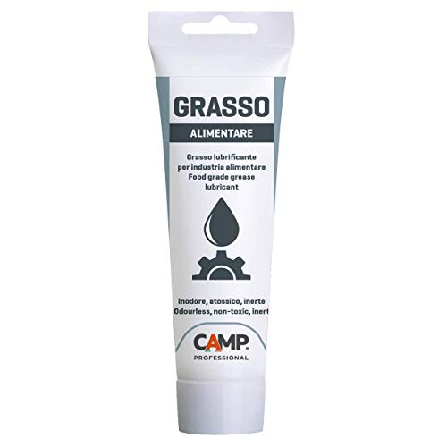 Camp GRASSO ALIMENTARE, Grasso lubrificante incolore, inodore e atossico, Lubrifica e protegge macchine per lavorazione alimentare, 150 ml
