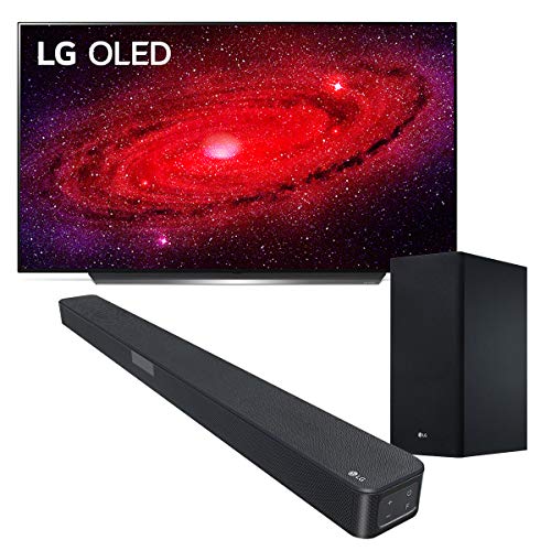 LG OLED TV AI ThinQ OLED65CX6LA.APID, Smart TV 65'', Processore α9 Gen3 con Dolby Vision IQ / Dolby Atmos, Compatibile NVIDIA G-Sync™, Google Assistant e Alexa integrati. Inclusa Soundbar SL5Y 2.1ch,