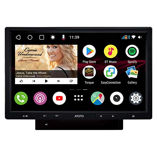 [Display 10in QLED] ATOTO S8 Premium S8G2103M,Video/navigazione(senza DVD) Android integrati nel cruscotto,doppio Bluetooth con aptX, Connessione telefonica,Parcheggio VSV,Supporto 512GB SD e altro