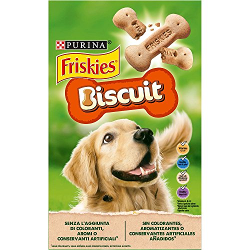 Purina Friskies Biscuit Cane Snack, 6 Confezioni da 650 g Ciascuna