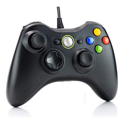 Dhaose Xbox 360 Game Controller, Wired Game Controller Gamepad controller di design ergonomico migliorato per Xbox 360 PC Windows 7/ 8 / 10