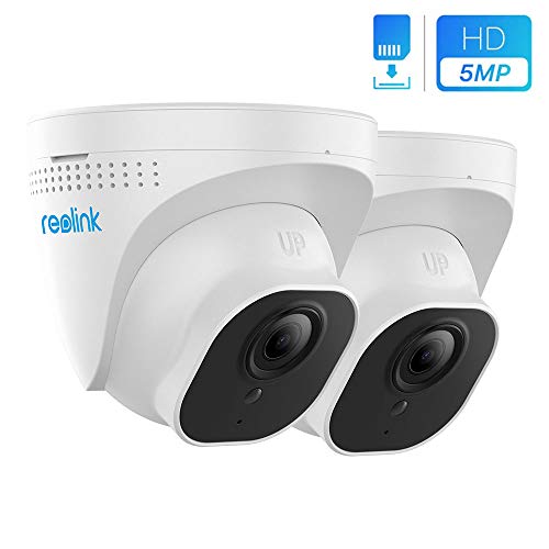 Reolink Telecamera IP PoE Esterno da 5MP, Videocamera Sorveglianza Interno PoE con Visione Notturna, Rilevazione di Movimento e Allarme Inteligente, RLC-520-5MP (2 Pezzi, Nuovo Aspetto di RLC-420-5MP)