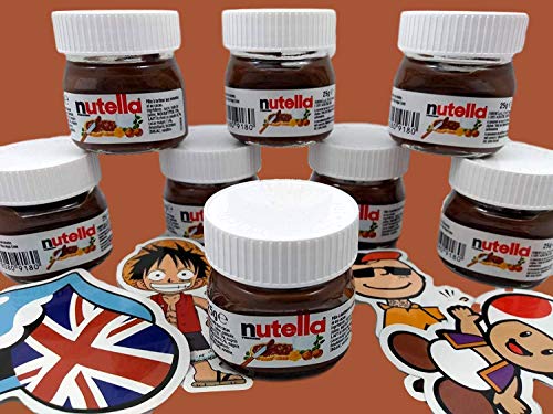 Pack 10 unità Mini Nutella Ferrero 25gr + Stickers Regalo