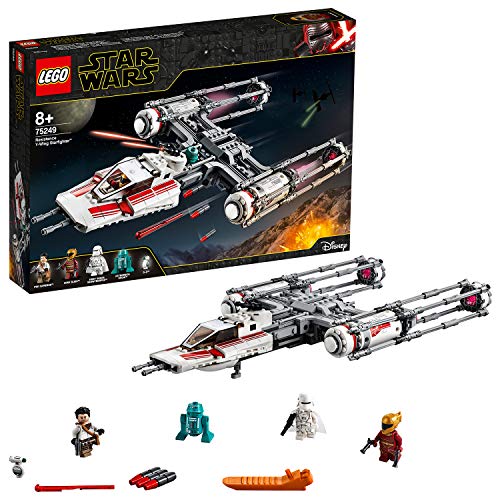 LEGO Star Wars Y-Wing Starfighter della Resistenza, Set da Costruzione dell’Astronave da Battaglia, Collezione L’Ascesa di Skywalker, 75249