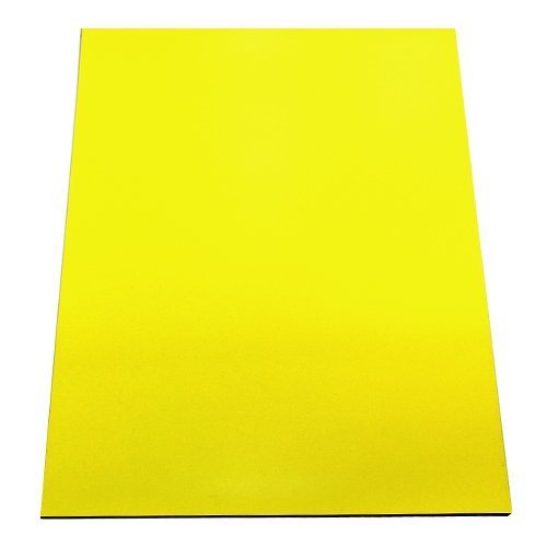 MAGNET Expert Ltd - Foglio magnetico flessibile, 297 x 210 x 0,85 mm, formato A4, per applicazioni artistiche, colore giallo
