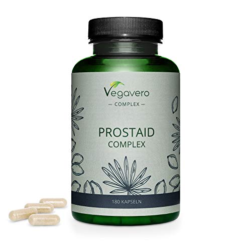 Integratore PROSTATA Vegavero® | 180 capsule | L’UNICO con Saw Palmetto al 80% di ACIDI GRASSI | con Serenoa Repens, Zucca, Ortica ed Epilobio | Vegan