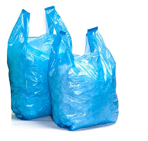 Sabco - Sacchetti grandi 30,5 x 45,7 x 61 cm, sacchetti di plastica riciclata ecologici e resistenti, 24 micron, blu, 1