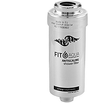 Fit Aqua AWF SWR-Anm P M anticalcare doccia filtro, Argento/metallizzato