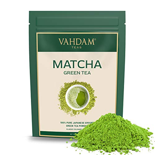 VAHDAM, polvere di tè verde Matcha (100g 50 tazze), polvere di matcha giapponese pura e non certificata certificata al 100%, | 137x Anti-OSSIDANTI | Aumenta l'energia