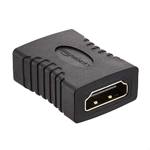 AmazonBasics - Accoppiatore HDMI, 29 x 22 mm, Nero