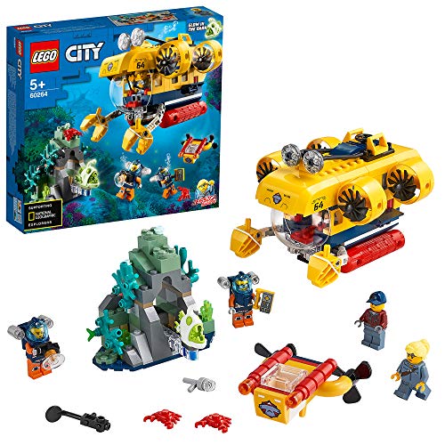 LEGO 60264 City Sottomarino da esplorazione oceanica, Avventure acquatiche per i bambini