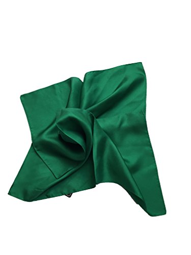Foulard donna seta verde, DI Pietro Baldini, Foulard Bandana verde 100% seta, Foulard donna elegante seta, foulard donna verde