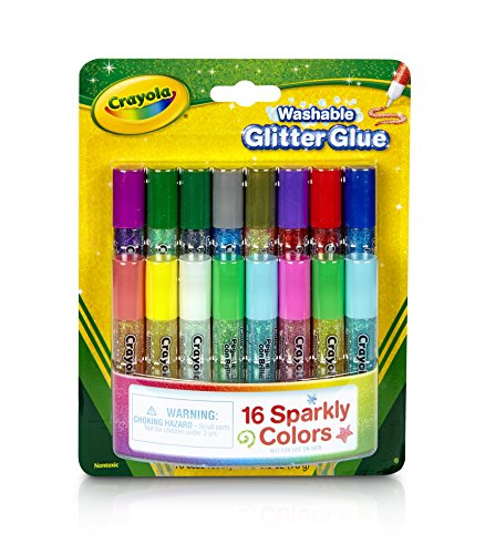 Crayola - 16 Mini Colle Glitter Lavabile 69-4200