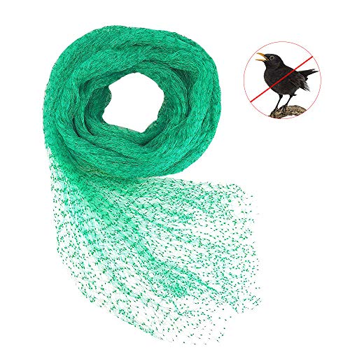 CODIRATO 4 * 10m Rete per Uccelli Rete Anti-Uccelli Verde Rete Protezione per Piante stagni Frutti Larghezza Maglie 1.5 x 1.5 cm