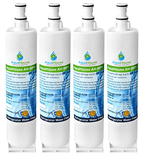 4x AH-WP1 filtro per l'acqua compatibile per Whirlpool frigo SBS002, 4396508, 481281729632, 461950271171, S20BRS, SBS003