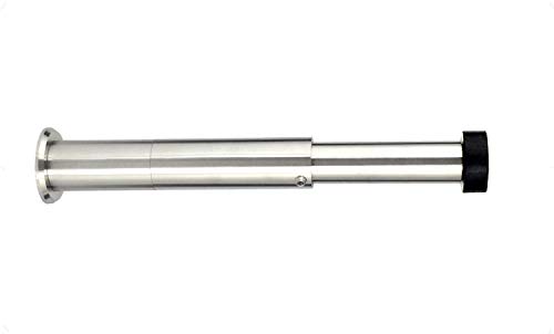 EVI Herrajes I-182-KITCB Kit Fermaporta a Parete con Goniometro, Gomma Nera, 132mm-165 mm