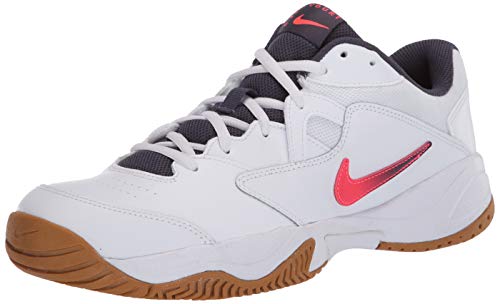 Nike Court Lite 2, Scarpe da Tennis Uomo, White/Laser Crimson/Gridiron/Wheat, 38.5 EU