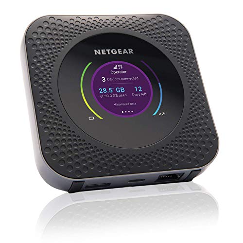 NETGEAR MR1100 Nighthawk M1 Router 4G Portatile con Porta Ethernet, Velocità di Download Fino a 1 Gbps, Fino a 20 Dispositivi Collegati