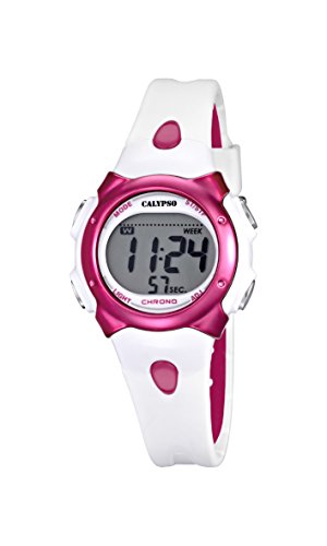 Calypso, orologio da bambina con quadrante digitale LCD e cinturino in plastica multicolore, K5609/3
