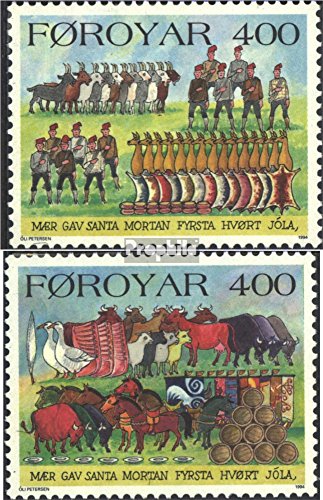 Prophila Collection Danimarca - Isole Faroe 270-271 (Completa Edizione) 1994 Doganali (Francobolli per i Collezionisti)