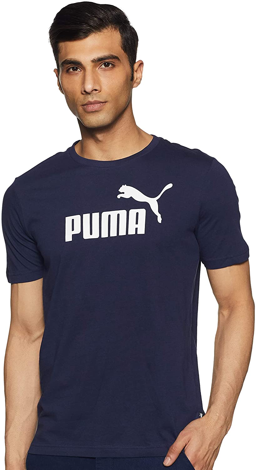 PUMA - Essentials Logo Tee M, Maglietta Uomo