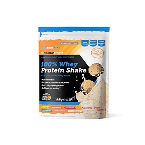Named Sport 100% Whey Protein Shake, Biscotti e Crema - 900 Gr