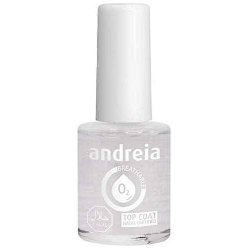 Andreia Halal Respirant Top Coat - Perméable à L'eau - Sfumature di Chiaro | 10 ml