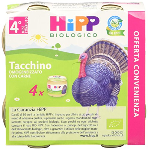 Hipp Omogeneizzato Multipack Tacchino - 24 vasetti da 80 g