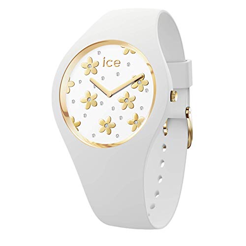 Ice-Watch - ICE flower Precious white - Orologio bianco da Donna con Cinturino in silicone - 016658 (Small)