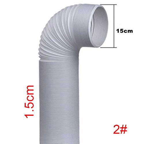 Proglam - Tubo di scarico flessibile per condizionatore, 1,5 m/2 m, 130/150 mm, 1.5m x 15cm