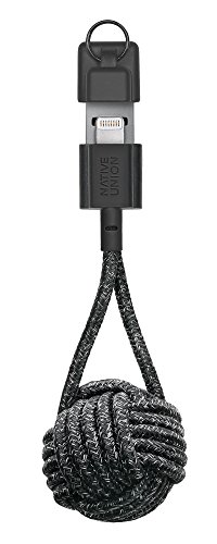 Native Union Key Cavo - Cavo di Caricamento Rinforzato Ultra-Resistente [Certificato MFi] Lightning a USB con Portachiavi (Cosmos)