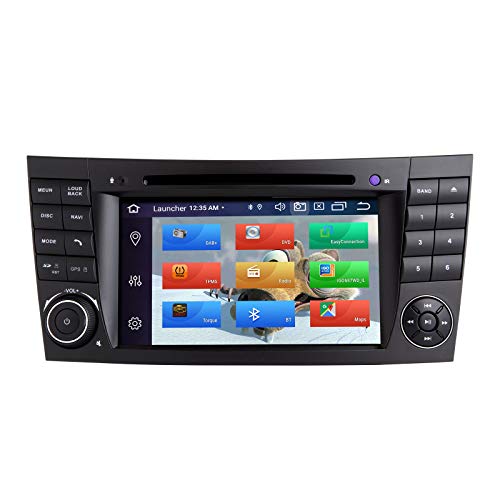 ZLTOOPAI Autoradio Stereo per Mercedes Benz Classe E W211 CLS W219 Android 10 Octa Core 4G RAM 64G ROM Schermo da 7 pollici IPS Doppio Din in Dash Navigazione GPS per auto Lettore DVD