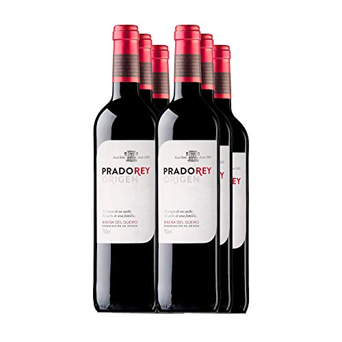 PRADOREY Roble - Vino rosso - Vino spagnolo - Roble - Ribera del Duero - 95% Tempranillo, 3% Cabernet Sauvignon, 2% Merlot - Vino novello con breve permanenza in barrique - 6 bottiglie - 0,75 l